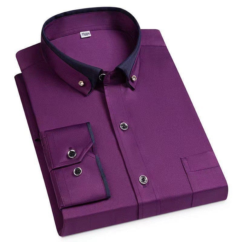 Stefano - Camisa Elegante con Borde a Contraste