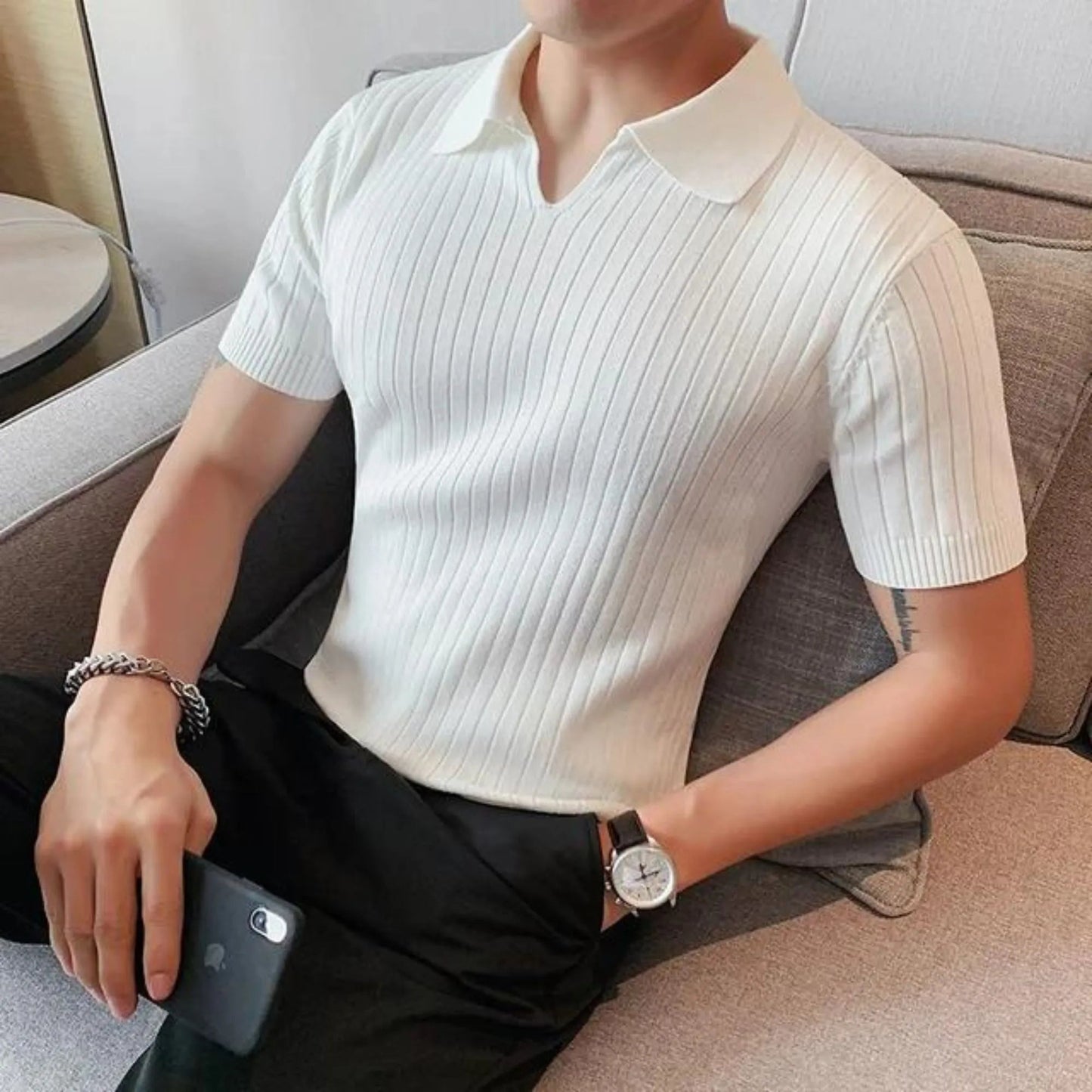 Renzo — Polo slim vintage