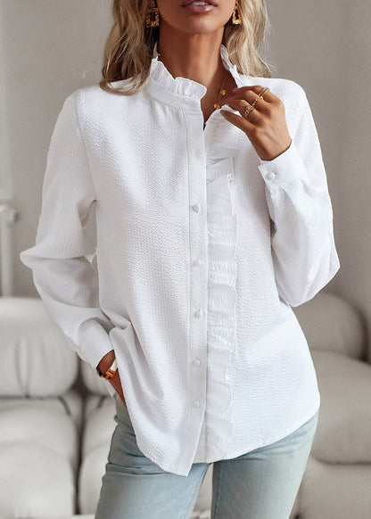 Milagros, blusa elegante con volantes
