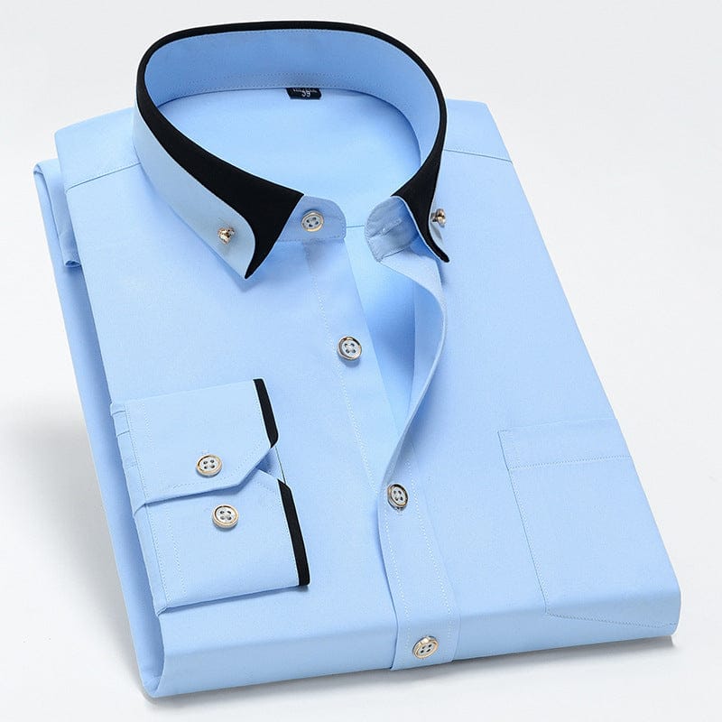 Stefano - Camisa Elegante con Borde a Contraste