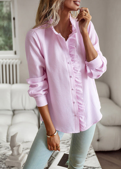 Milagros, blusa elegante con volantes
