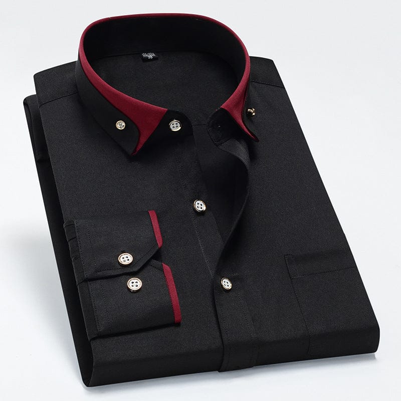 Stefano - Camisa Elegante con Borde a Contraste