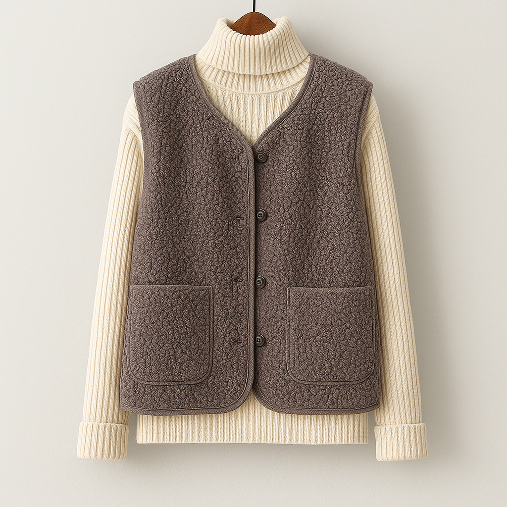 Flor | Gilet Trapuntato Versatile da Donna | Comfort Senza Tempo