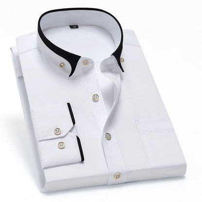 Stefano - Camisa Elegante con Borde a Contraste