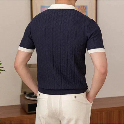 Thiago - Polo de punto con contraste