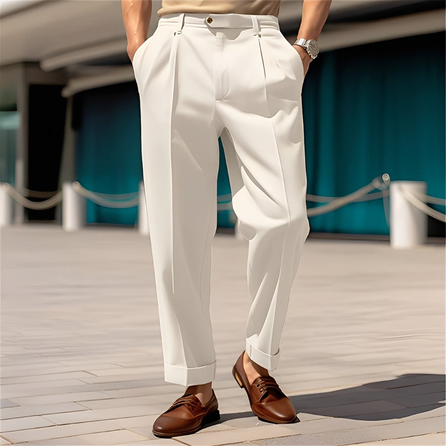 Gianfranco — Pantalón clásico de corte recto