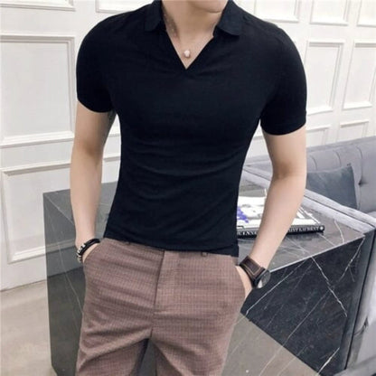 Anthony - Polo  moderno de cuello abierto