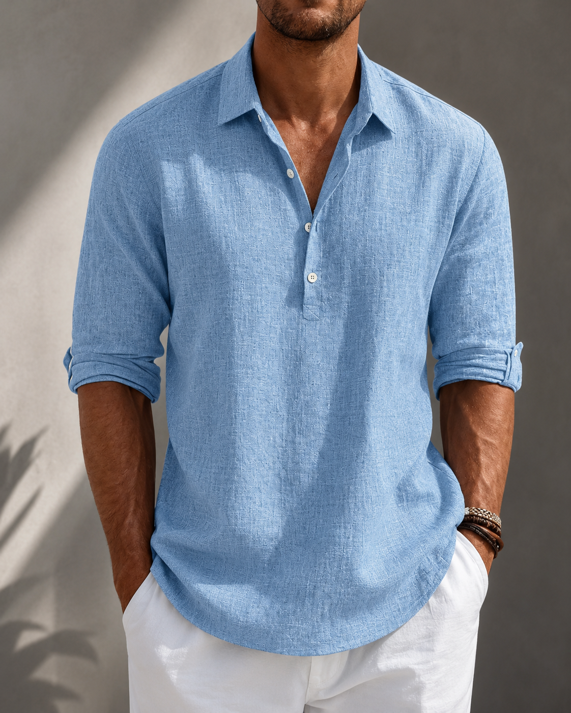 Eduardo - Camisa Clásica de Algodón
