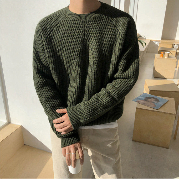 Stefano - Chompa de Punto Oversize con Cuello Alto