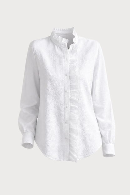Milagros, blusa elegante con volantes