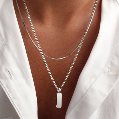 Dúo de Collares con Colgantes Minimalistas