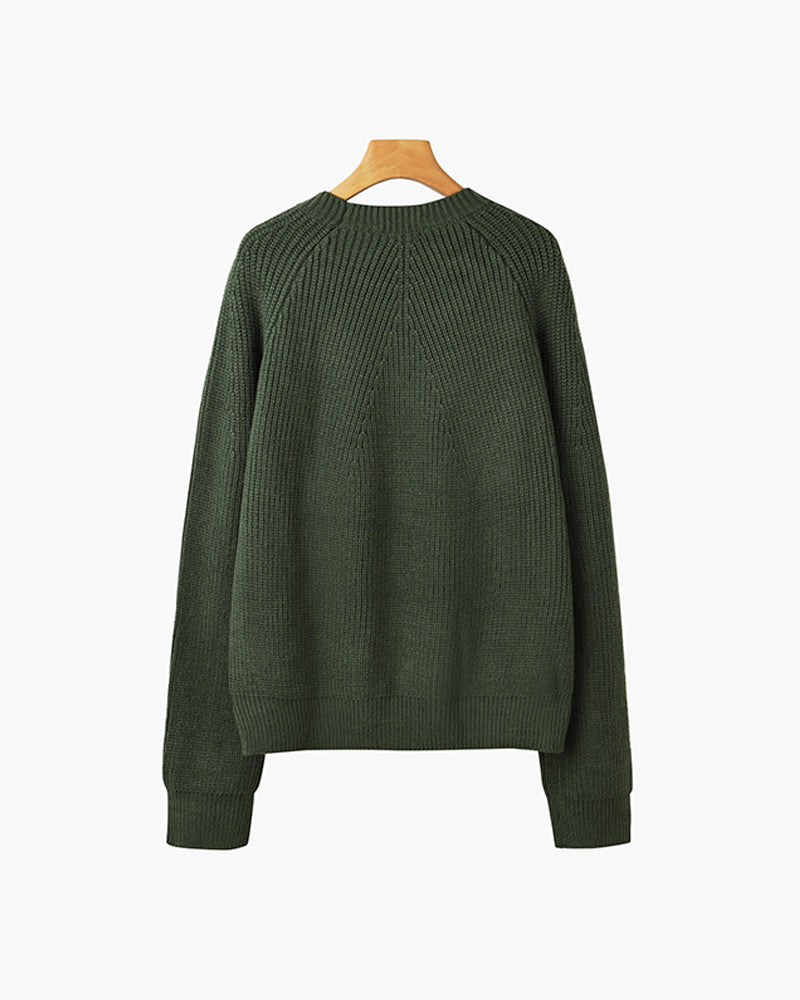 Stefano - Chompa de Punto Oversize con Cuello Alto