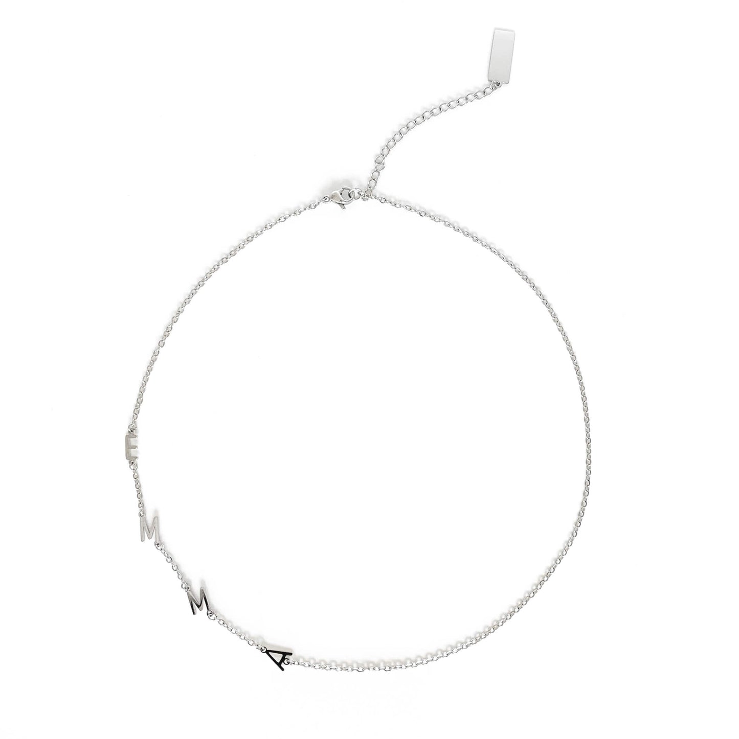 Collar Personalizado con Iniciales en Posición Horizontal