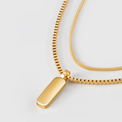 Dúo de Collares con Colgantes Minimalistas