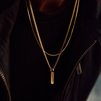 Dúo de Collares con Colgantes Minimalistas