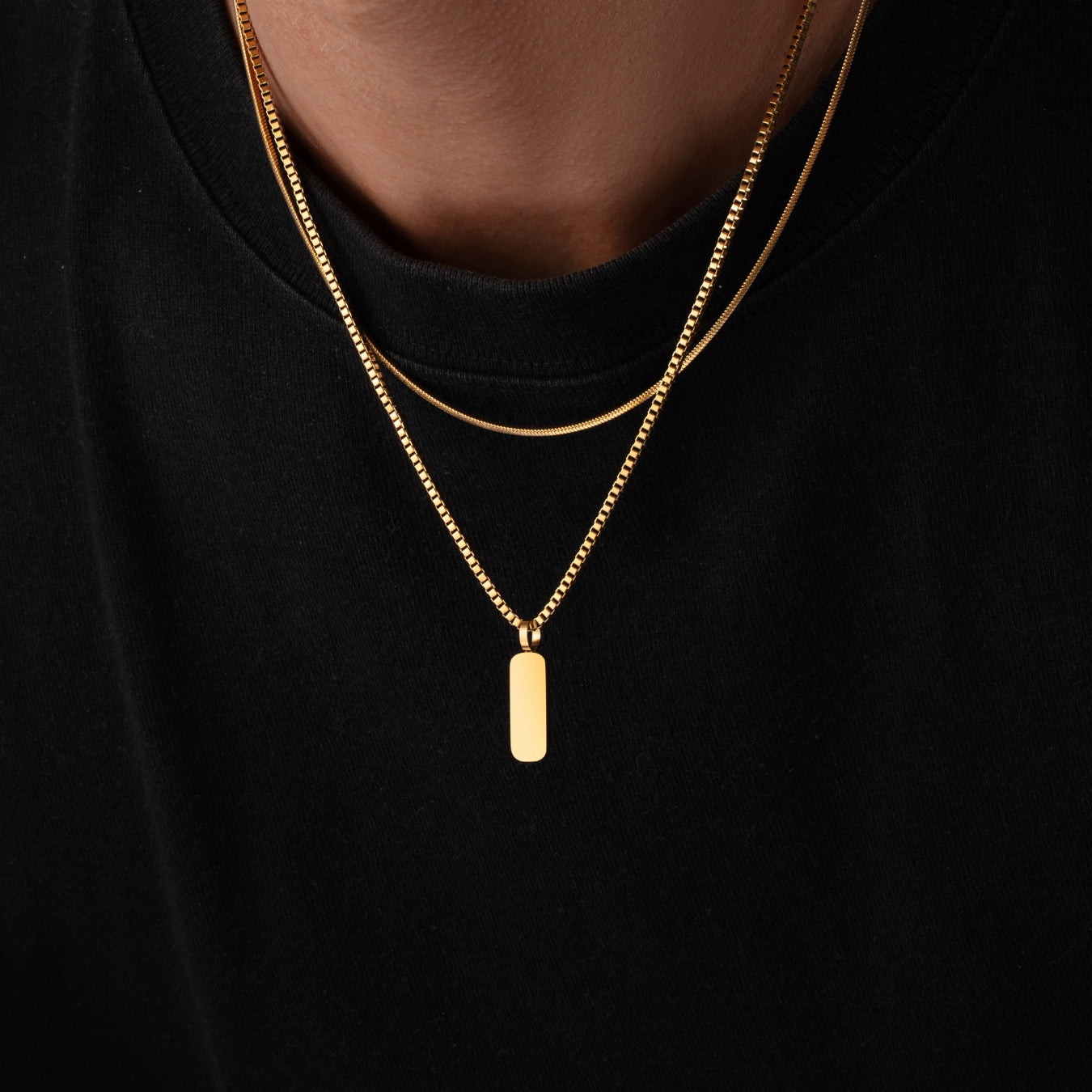 Dúo de Collares con Colgantes Minimalistas