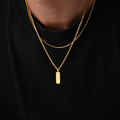 Dúo de Collares con Colgantes Minimalistas