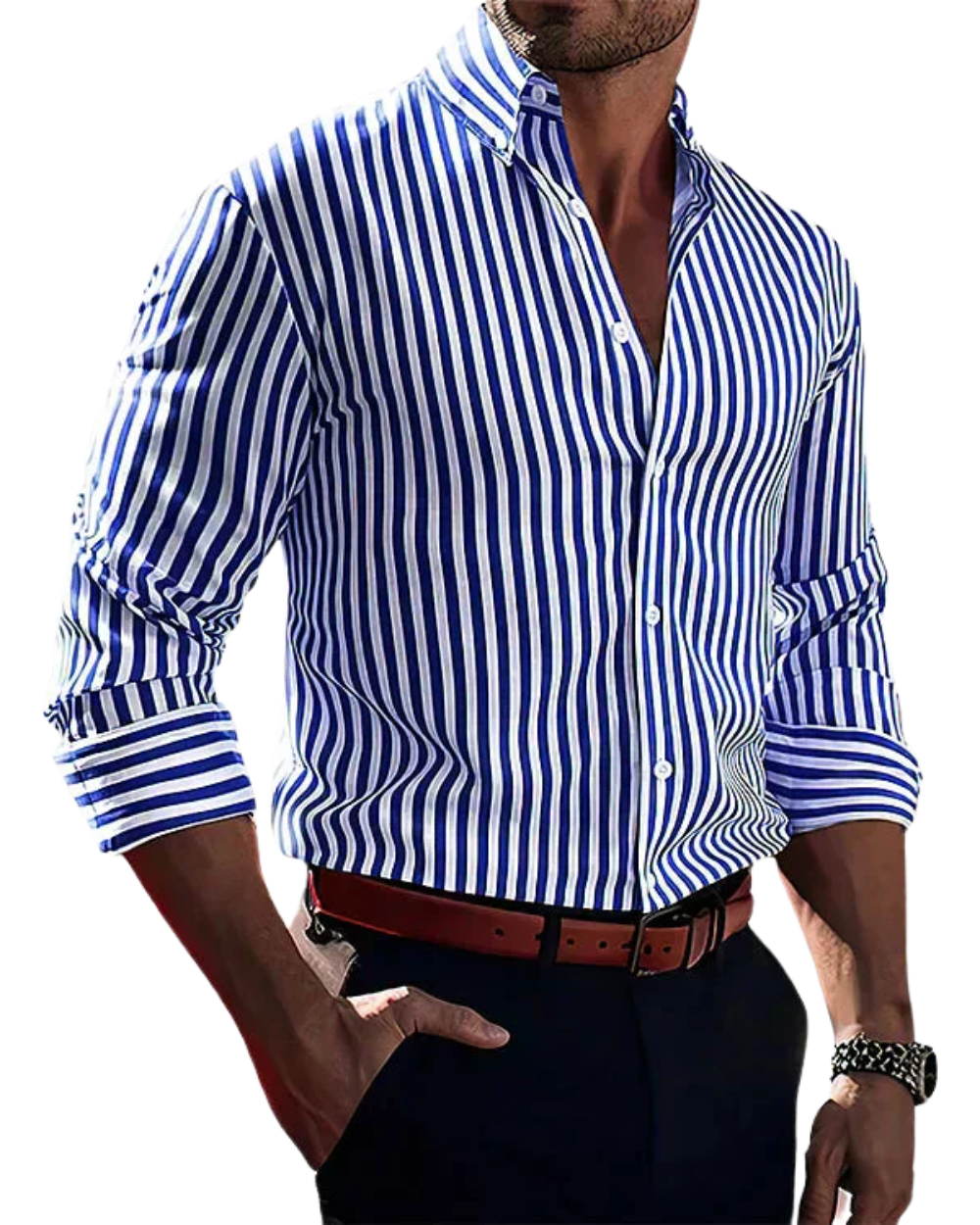 Stefano - Camisa Elegante a Rayas