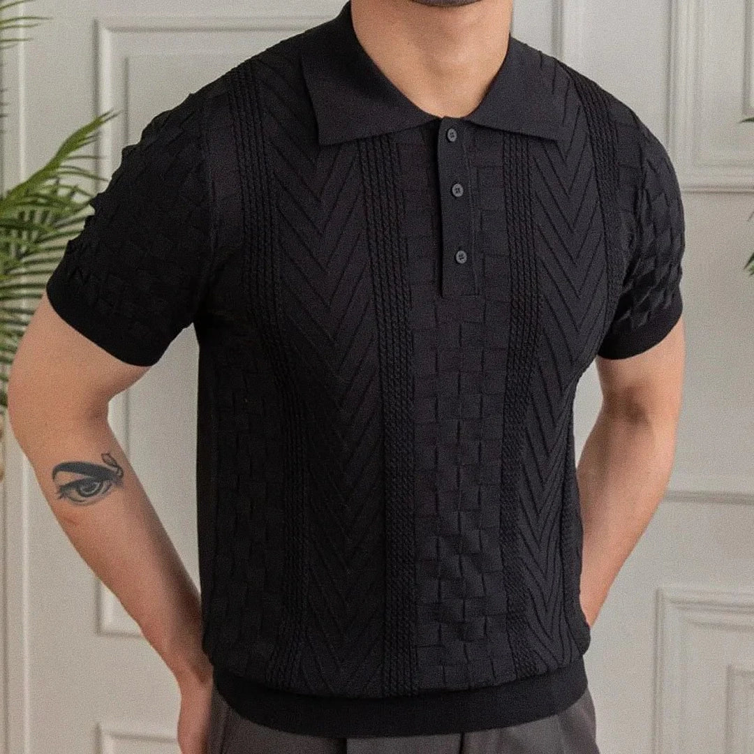 Brian - Polo de tejido estructurado