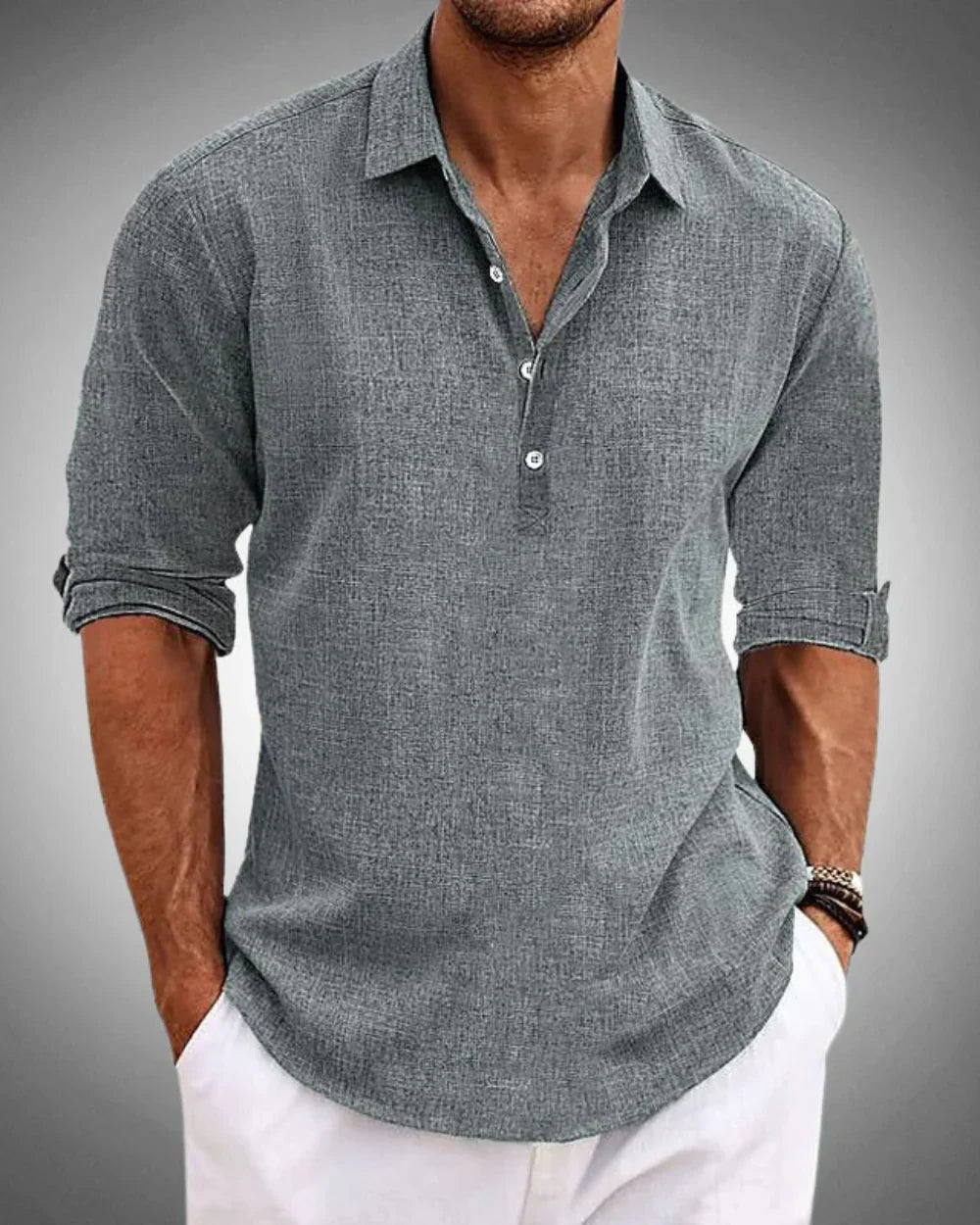 Eduardo - Camisa Clásica de Algodón