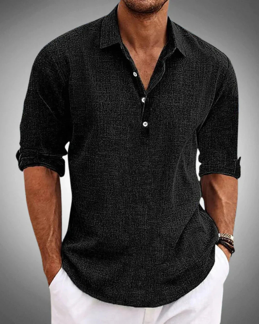 Eduardo - Camisa Clásica de Algodón