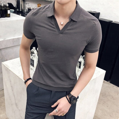 Anthony - Polo  moderno de cuello abierto