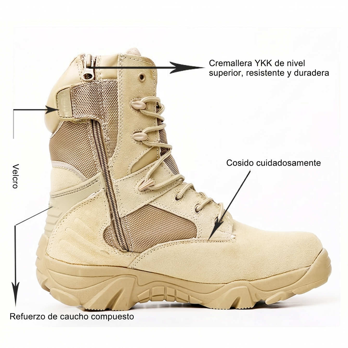 Botas Tácticas  Delta para uso Ligero de Hombre