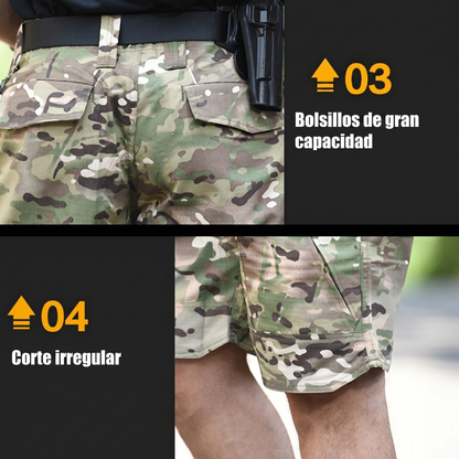 Pantalones Cortos Tácticos Todoterreno de Secado Rápido