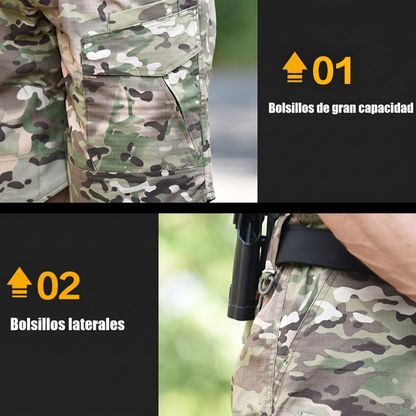 Pantalones Cortos Tácticos Todoterreno de Secado Rápido