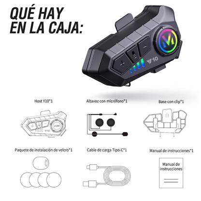 INTERCOMUNICADOR PARA CASCO Y10