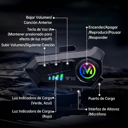 INTERCOMUNICADOR PARA CASCO Y10