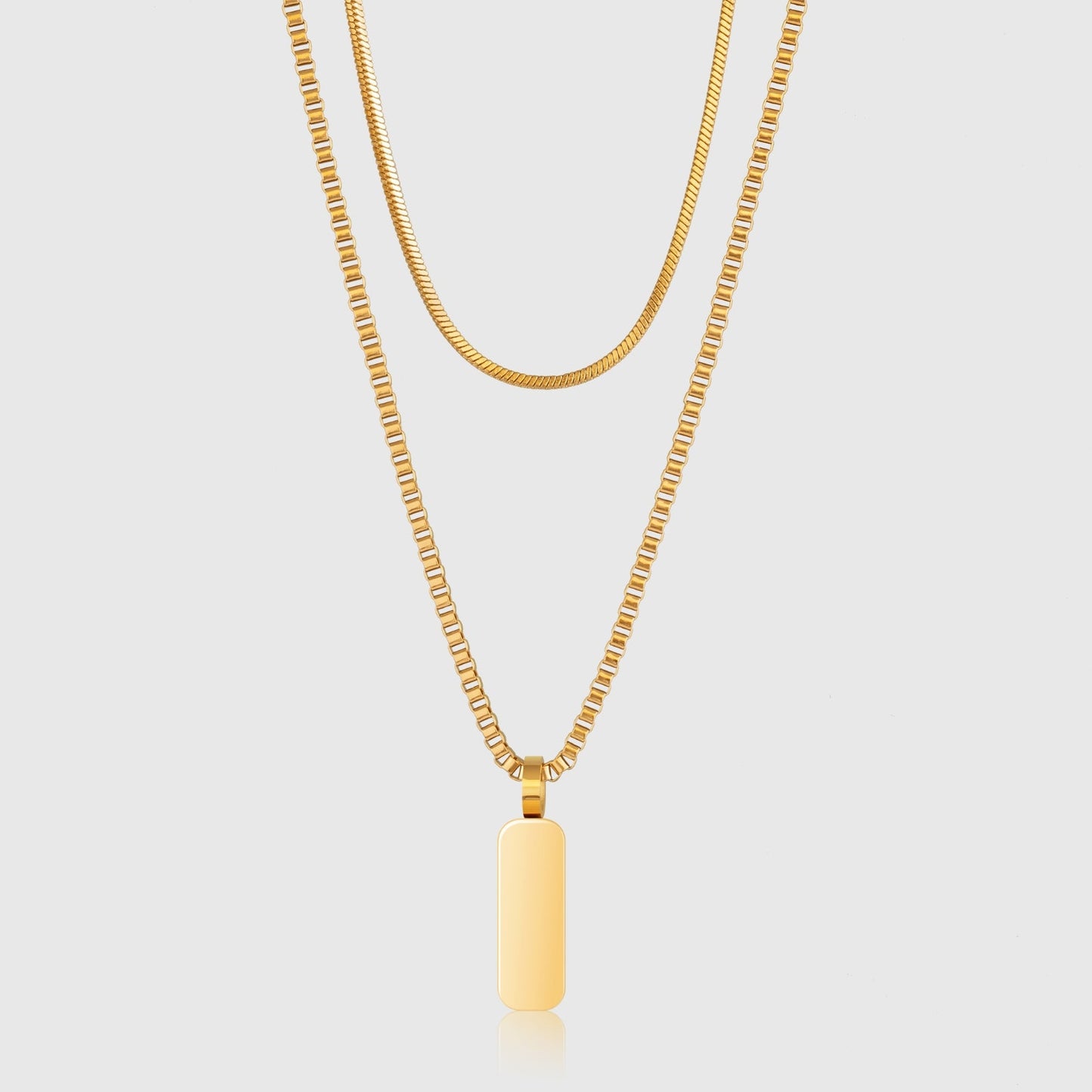 Dúo de Collares con Colgantes Minimalistas