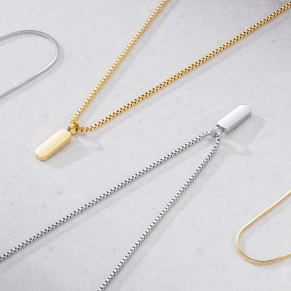 Dúo de Collares con Colgantes Minimalistas